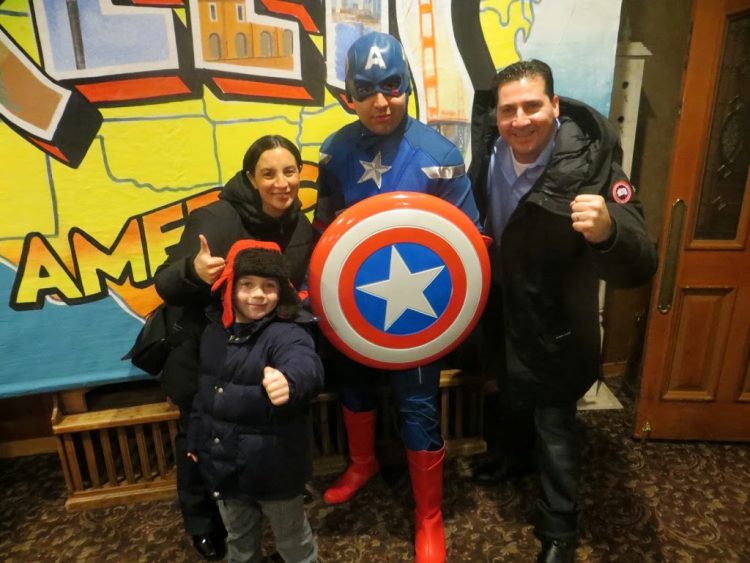 captain america dinner poconos resort