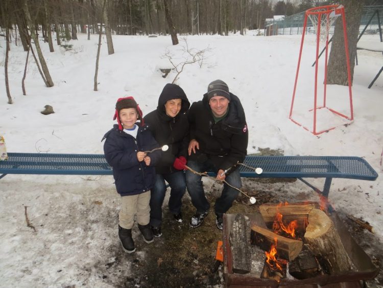 marshmallow roast in the poconos family resort