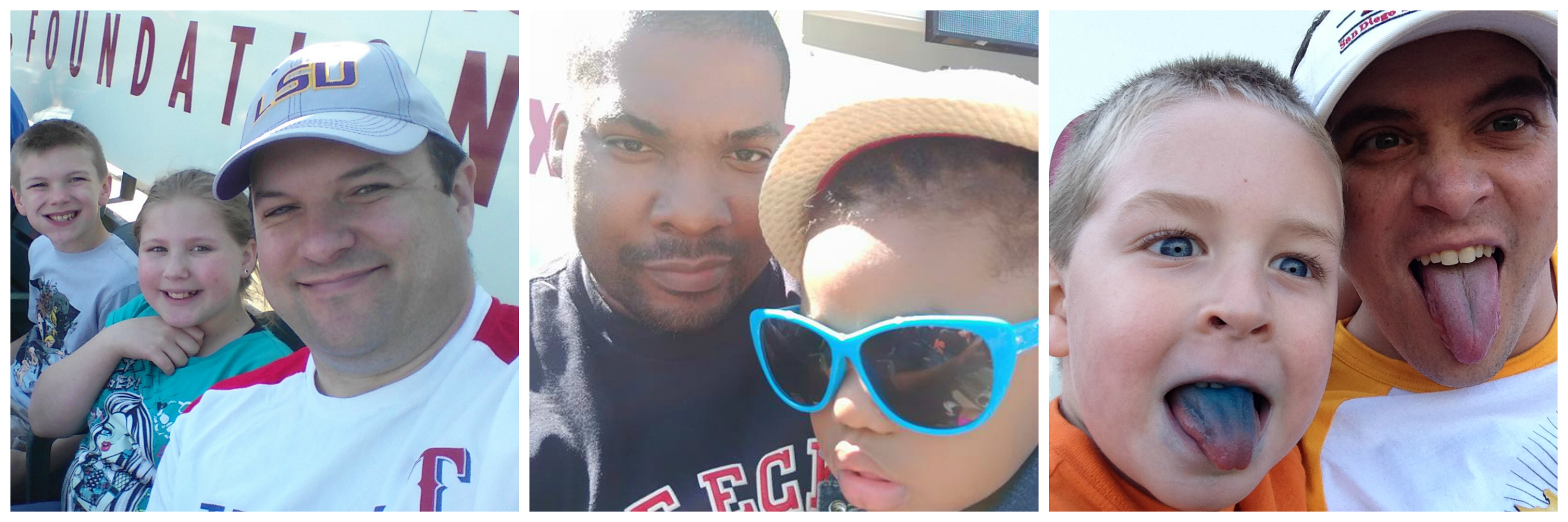 Dallas Dads Group members and their kids at the Frisco Roughriders.