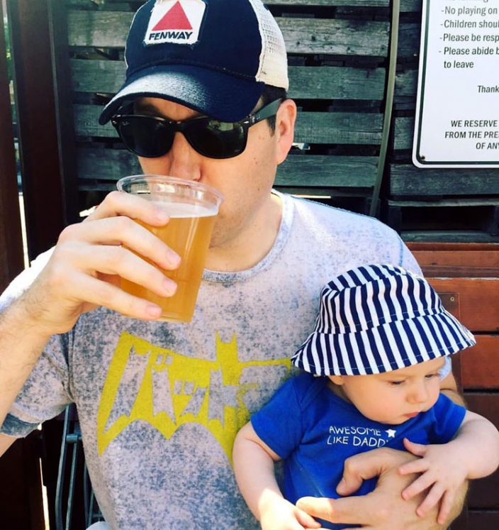 better parent drinking beer