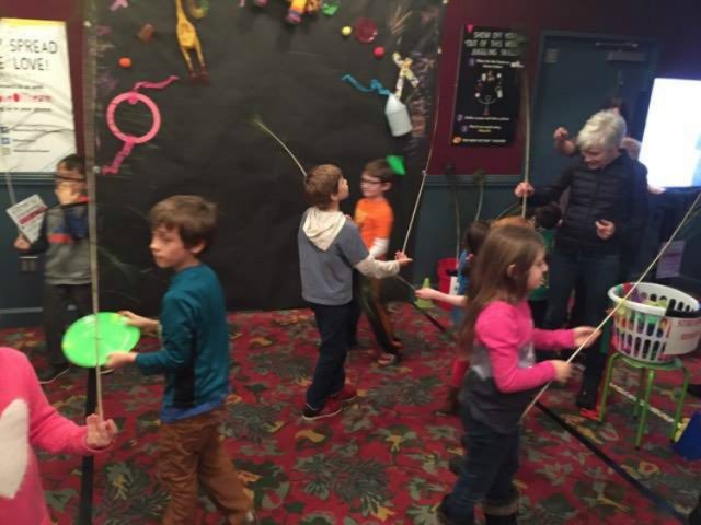 The New Victory Theater gives your kids a place to play before the "Water on Mars" show. 