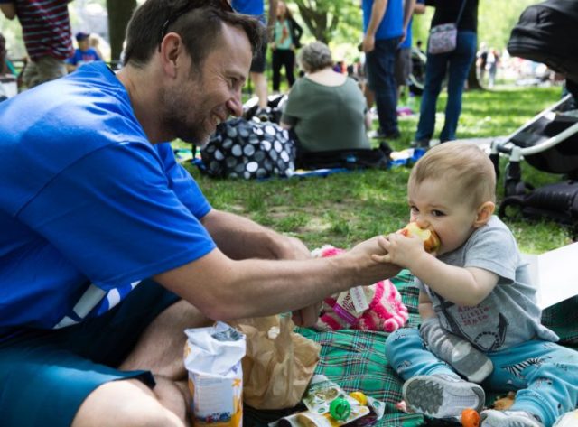 Snacking at the picnic