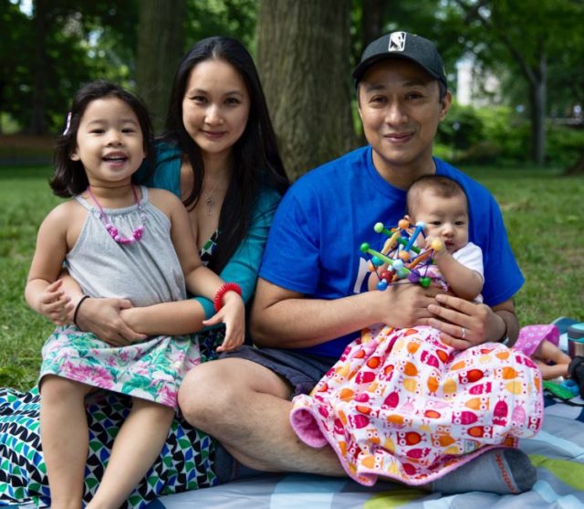 Family portrait at the picnic