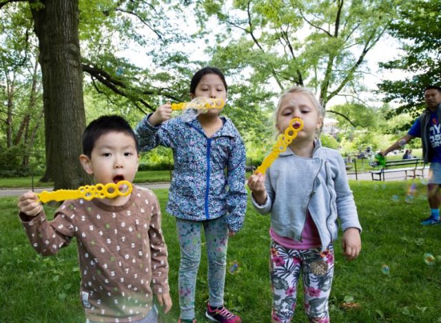 Bubble blowing for the win!