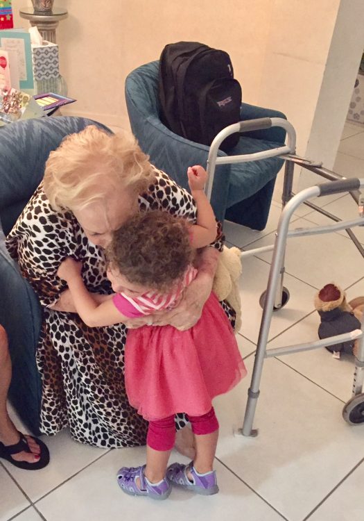 Hugs from my 90 year old grandmother