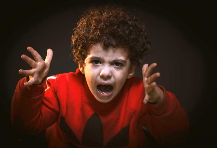 angry child yelling