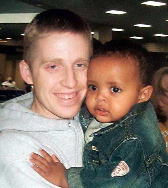 author tobin walsh and young son yosef racial divides