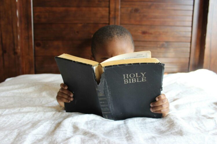 god child reading bible